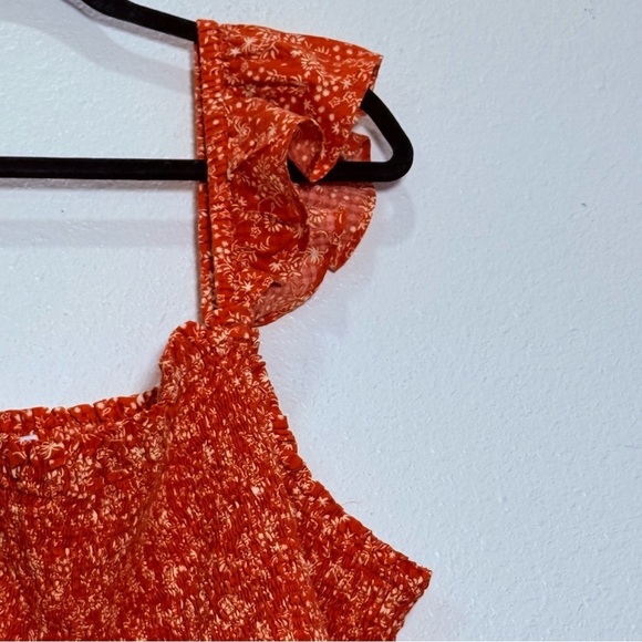 Madewell Plus Lucie Smocked Peplum Top in Piazza Floral NWT 24W - Picture 6 of 12